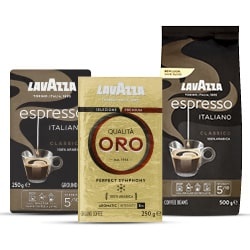 alle Lavazza bonen, capsules of filterkoffie