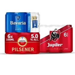 Productfoto van alle Amstel, Bavaria of Jupiler blik