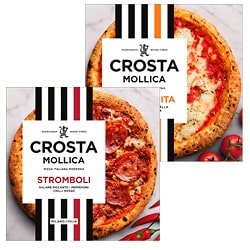 Productfoto van alle Crosta & Mollica pizza's of pizza bites