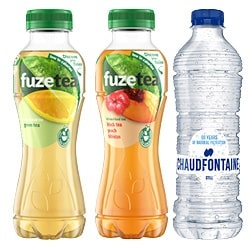 Productfoto van alle Fuze Tea of Chaudfontaine fles 400/500 ml