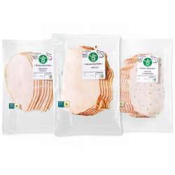 Productfoto van SPAR speciaal geselecteerd kipfilet, kipfilet tuinkruiden of kipfilet gerookt per 100 gram