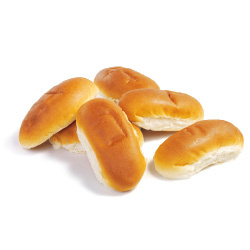 Productfoto van Ambachtelijke bakker witte-, volkoren of bruine puntjes zak 6 stuks