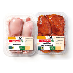 Productfoto van SPAR kipdijfilet naturel of gemarineerd per 400 gram