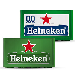 Productfoto van Heineken krat 24x300 ml of Heineken krat 0.0 24x300 ml