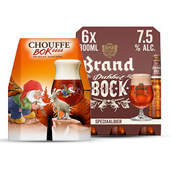 Productfoto van alle herfst of winterbieren 4 of 6-pack