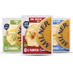Productfoto van alle Milner kaasplakken