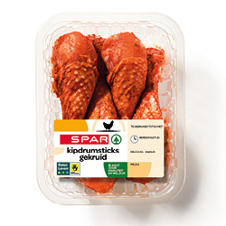 SPAR kipdrumsticks gekruid bak 465 gram