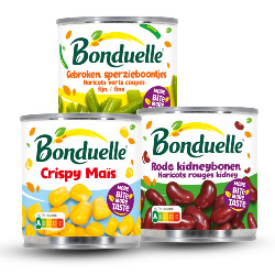 Productfoto van alle Bonduelle blik 150/200 gram