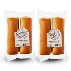 Productfoto van Bakkershart worstenbrood 4 stuks