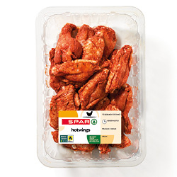 Productfoto van SPAR hotwings bak gekruid bak 800 gram