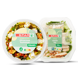 Productfoto van SPAR lichte lunchsalade bak 400 gram of kleine salade bak 200 gram
