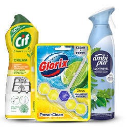 Productfoto van alle Cif, Glorix of Ambi-pur