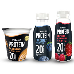 alle Melkunie protein bakje of fles 200/330 gram