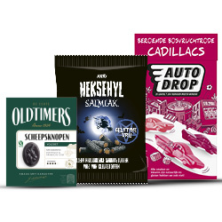 Productfoto van alle Autodrop, Oldtimers of Heksehyl 150/300 gram