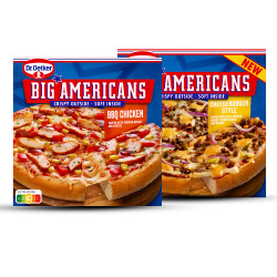 Productfoto van alle Dr. Oetker Big American pizza's