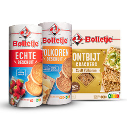 Productfoto van alle Bolletje beschuit, crackers, knackebrod