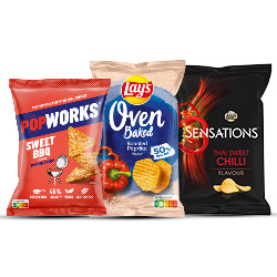Productfoto van Alle Lay's Oven Baked of Sensations 150 gram & PopWorks 85 gram