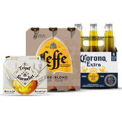 Productfoto van alle Leffe, Corona of Karmeliet speciaalbier