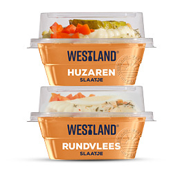 Productfoto van alle Westland slaatjes kuipje 140 gram