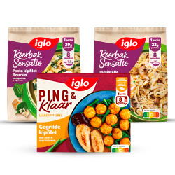 Productfoto van alle Iglo roerbaksensatie of ping & klaar