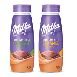 Productfoto van alle Milka chocolate milk fles 250 ml