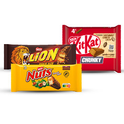 Productfoto van Kit Kat, Lion of Nuts multipack