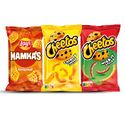 Cheetos of Lay's Hamka's, Ringlings en Mama Mia's 100/125 gram
