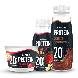 alle Melkunie proteïne bakje of fles 200/330 gram