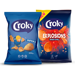 alle Croky explosions of flat chips 200 gram