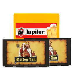 Hertog Jan krat 24x300 ml of Jupiler krat 24x250 ml