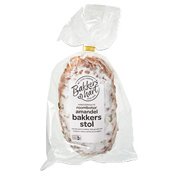 Bakkershart luxe roomboter amandel stol 450 gram