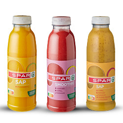 alle SPAR verse sappen en smoothies 500 ml