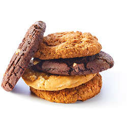 SPAR American cookies, havermoutkoek cranberry of roomboter gevulde koek