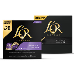 alle L'OR capsules 20 stuks