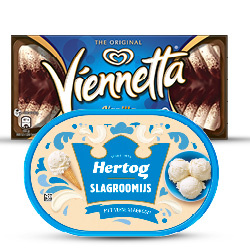 Hertog oval kuip 825 of 900 ml of Viennetta 650 ml