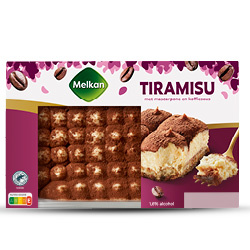 Melkan Tiramisu bak 500 gram