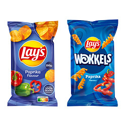 alle Lay's flat 200 gram of wokkels 100 gram