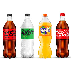 alle Coca-Cola, Fanta of Sprite fles 1 liter