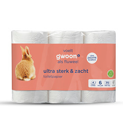 g'woon toiletpapier 4-laags pak 6 stuks