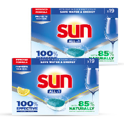 alle Sun vaatwastabletten of capsules