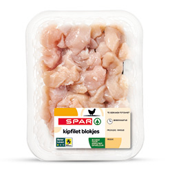 SPAR kipfiletblokjes bak 275 gram