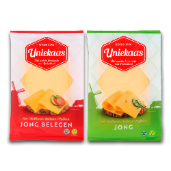 Uniekaas kaasplakken jong of jong belegen pak 150 gram