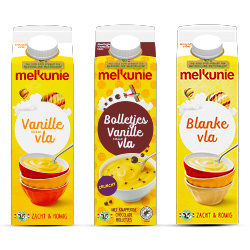alle Melkunie vla of vanille yoghurt pak 1 liter