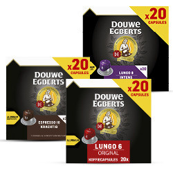 alle Douwe Egberts capsules 20 stuks