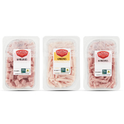 alle Slagerskwaliteit bacon-, ham-, kipreepjes of hamblokjes 150 gram