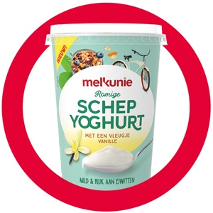 met een schepje yoghurt
