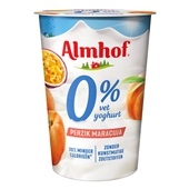 Almhof Yoghurt Maracuja/Perzik 0% vet voorkant