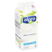 Alpro Mild & Creamy Yoghurtvariatie Naturel achterkant