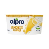 Alpro plantaardig lemon cheesecake achterkant