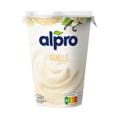 Alpro plantaardige yoghurt 
 vanille
 voorkant